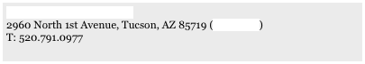 www.elmezondelcobre.net&#10;2960 North 1st Avenue, Tucson, AZ 85719 (view map)&#10;T: 520.791.0977