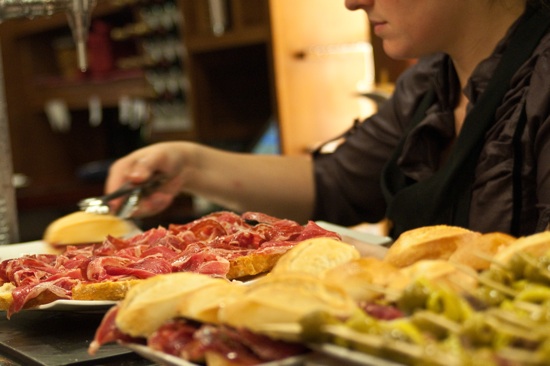 Pintxos at La Vina, Bilbao